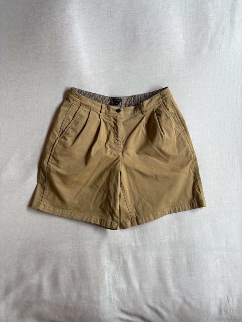 JCrew Pleated Heritage Chino Shorts 8"